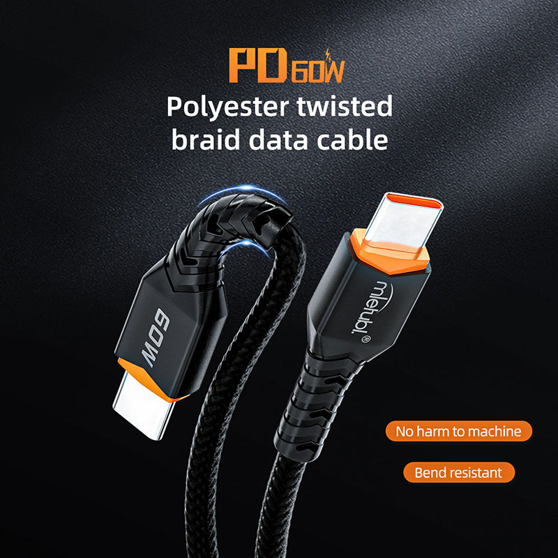 Mietubl Braided Type C -Type C Cable - 60W