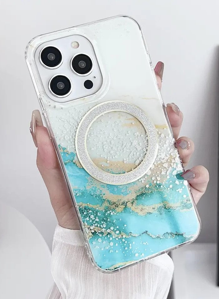 Apple IPHONE 15 PRO Marble Magsafe Case Marble Magsafe Hard case