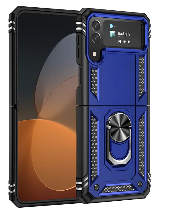 Samsung Z FLIP 3 Rugged Ring Rugged design strong protective case with ring/stand