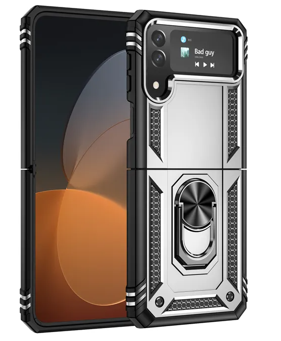 Samsung Z FLIP 3 Rugged Ring Rugged design strong protective case with ring/stand