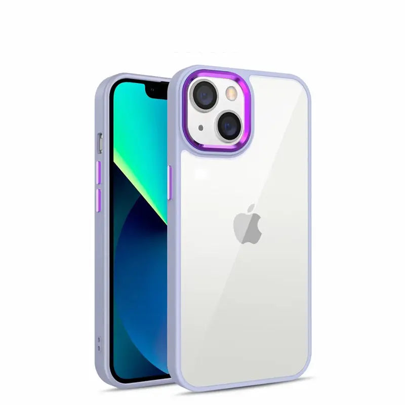 Apple IPHONE 15 PRO MAX Coloured Bumper Clear Case with Colored Bumper